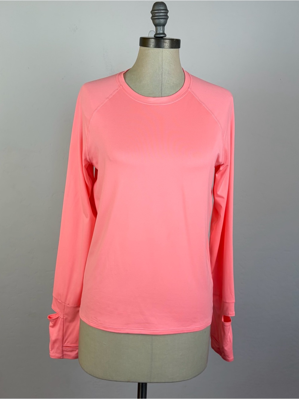 Oiselle Float Long Sleeve Top in Neon Pink